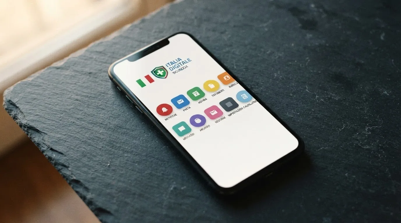Dieci icone di app casinò allineate su uno sfondo scuro, con la bandiera italiana e il simbolo ADM in evidenza