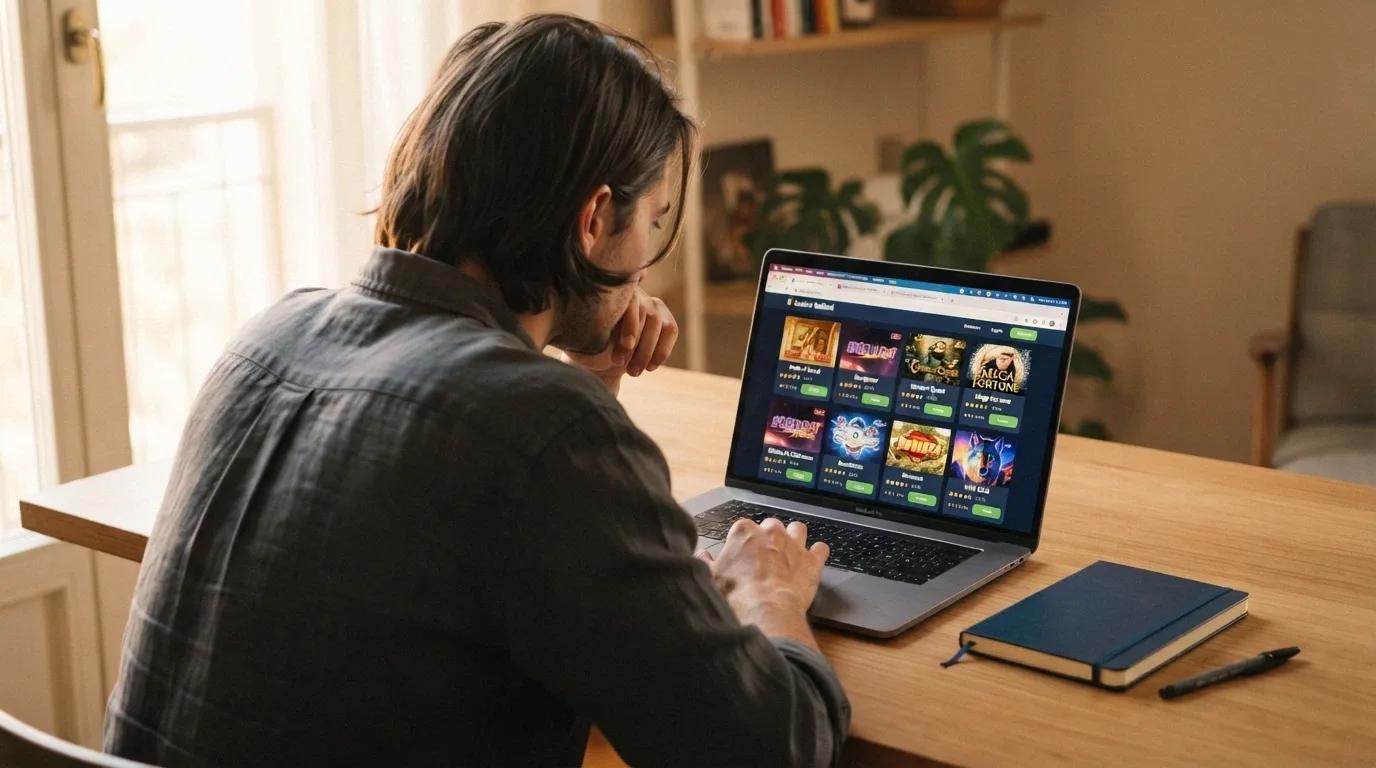 Schermata comparativa che mostra più casinò ADM affiancati con le rispettive offerte demo e bonus