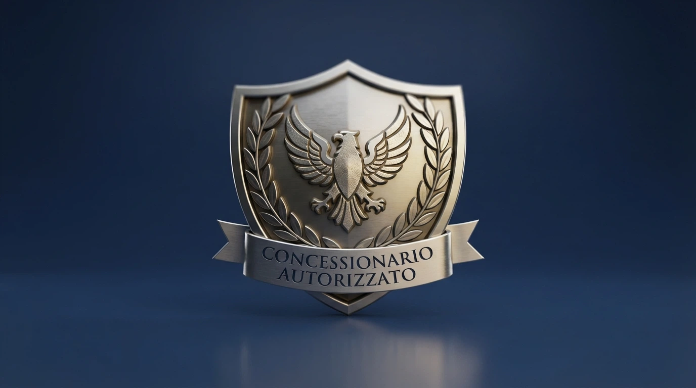 Il logo dell'Agenzia delle Dogane e dei Monopoli su sfondo istituzionale, con il testo «Concessionario Autorizzato» in evidenza