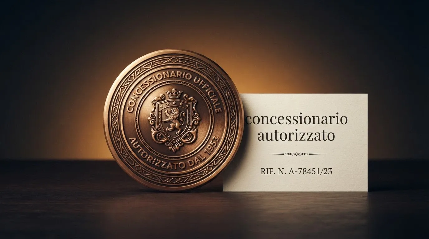 Il logo ufficiale dell'Agenzia delle Dogane e dei Monopoli affiancato alla dicitura «concessionario autorizzato»