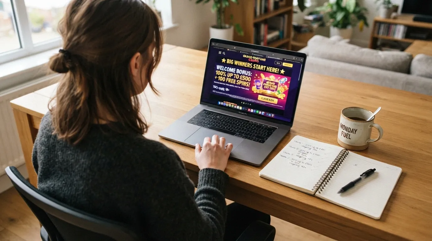 Una tabella stilizzata con icone dei casinò in colonna e valori di wagering in evidenza