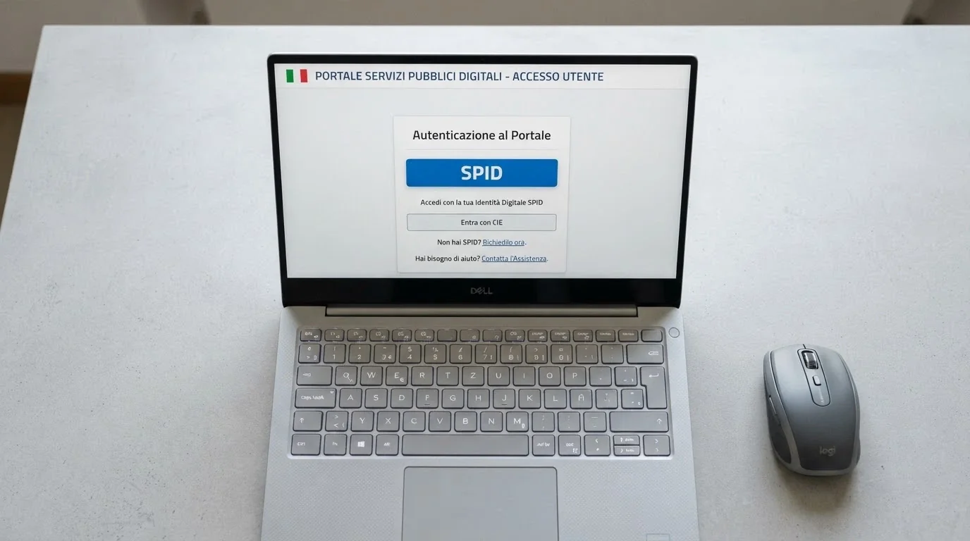 L'interfaccia del portale ADM per l'iscrizione al Registro Unico degli Autoesclusioni con l'opzione di accesso tramite SPID