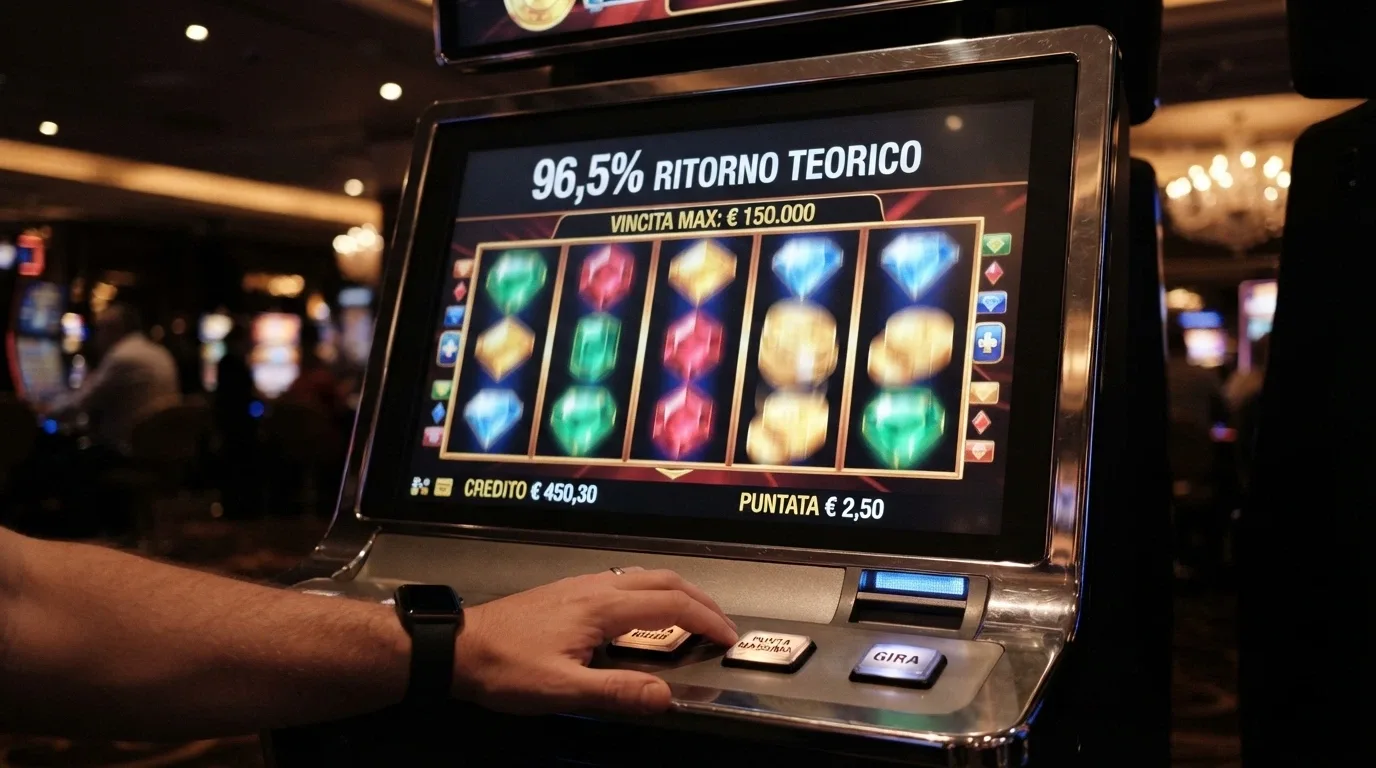 alt: Griglia di slot online con i rispettivi valori RTP evidenziati in percentuale sotto ogni titolo
