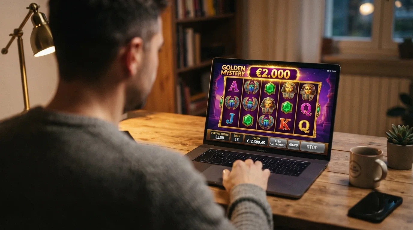 La schermata di una slot Playtech con il logo Snai visibile nell'angolo e un saldo bonus di 2.000€ in alto